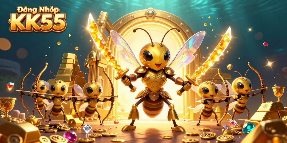 Play at Đăng Nhập KK55 and enjoy thrilling casino adventures amid gold treasures and vibrant 3D visuals.