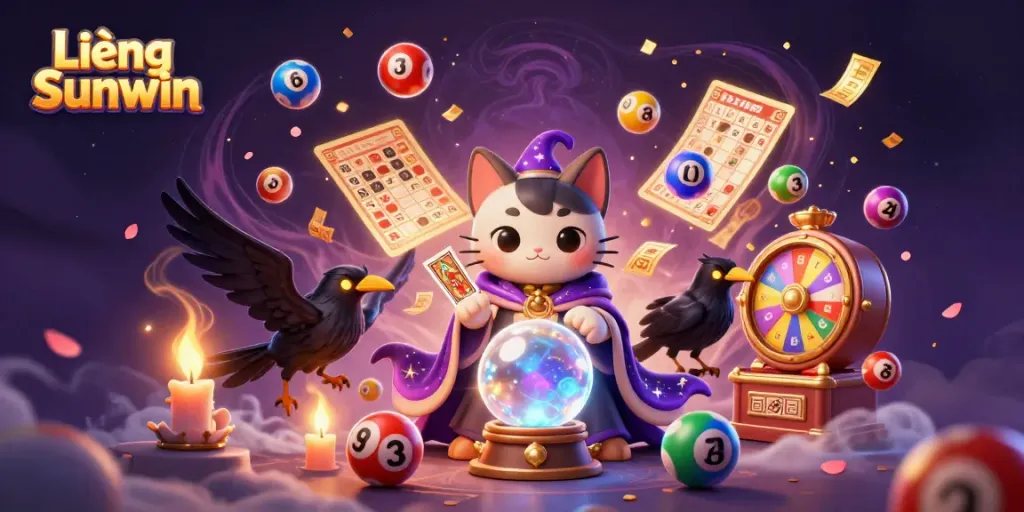 Experience the thrill of Liêng Sunwin with mystic characters and vibrant gaming elements.