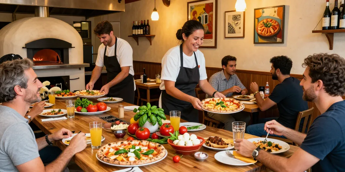 Enjoy authentic Italian cuisine at Pizzeria Madera with a lively atmosphere featuring pg soft dishes.