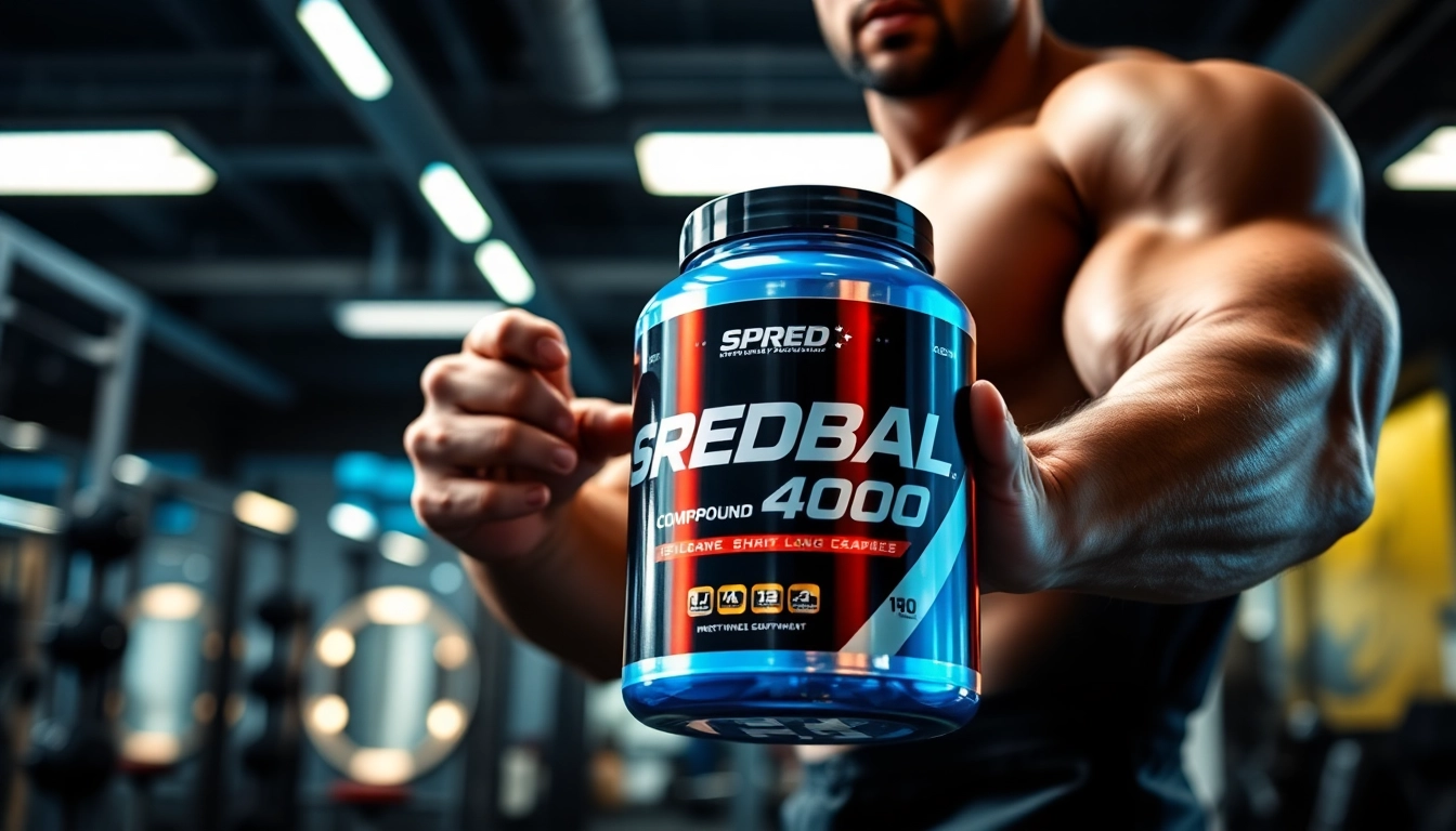 Shredbal 400 Shred Long Compound zum Erreichen von Fitnesszielen in einem modernen Fitnessstudio.
