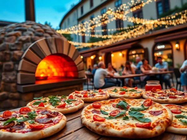 Pizzanap offers a delightful array of gourmet pizzas topped with fresh ingredients in a lively setting.